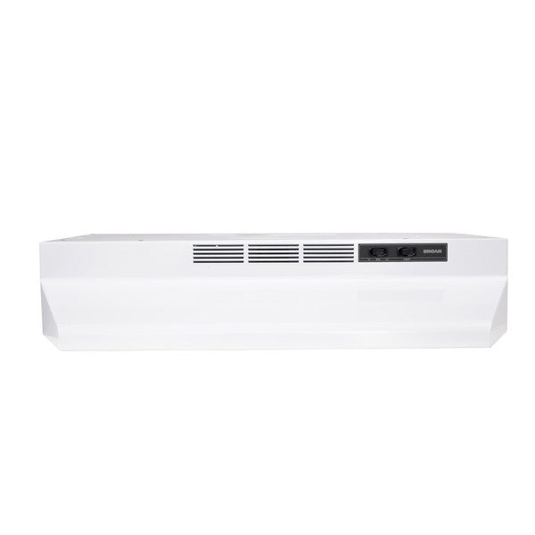 Broan® BU2 Series 30Inch Range Hood, 210 Max Blower CFM