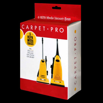 Carpet-Pro Vacuum Bags for Upright Vacuum Models (Pack of 6)