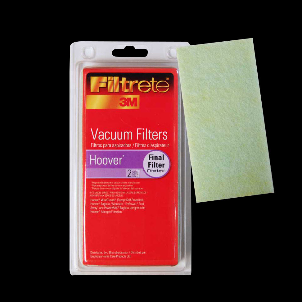 FX260 Hoover Windtunnel Final Exhaust Filter Foam 2 Pack U5019 3M