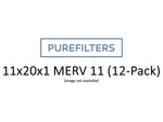 Pleated 11x20x1 Furnace Filters - (12-Pack) - Custom Size MERV 8, MERV 11 and MERV 13