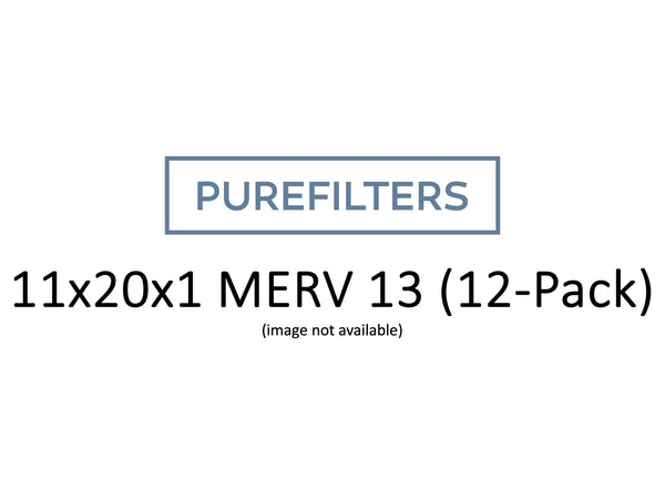 Pleated 11x20x1 Furnace Filters - (12-Pack) - Custom Size MERV 8, MERV 11 and MERV 13