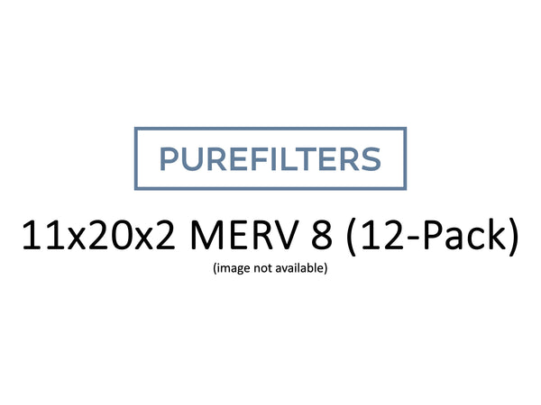 Pleated 11x20x2 Furnace Filters - (12-Pack) - Custom Size MERV 8, MERV 11 and MERV 13