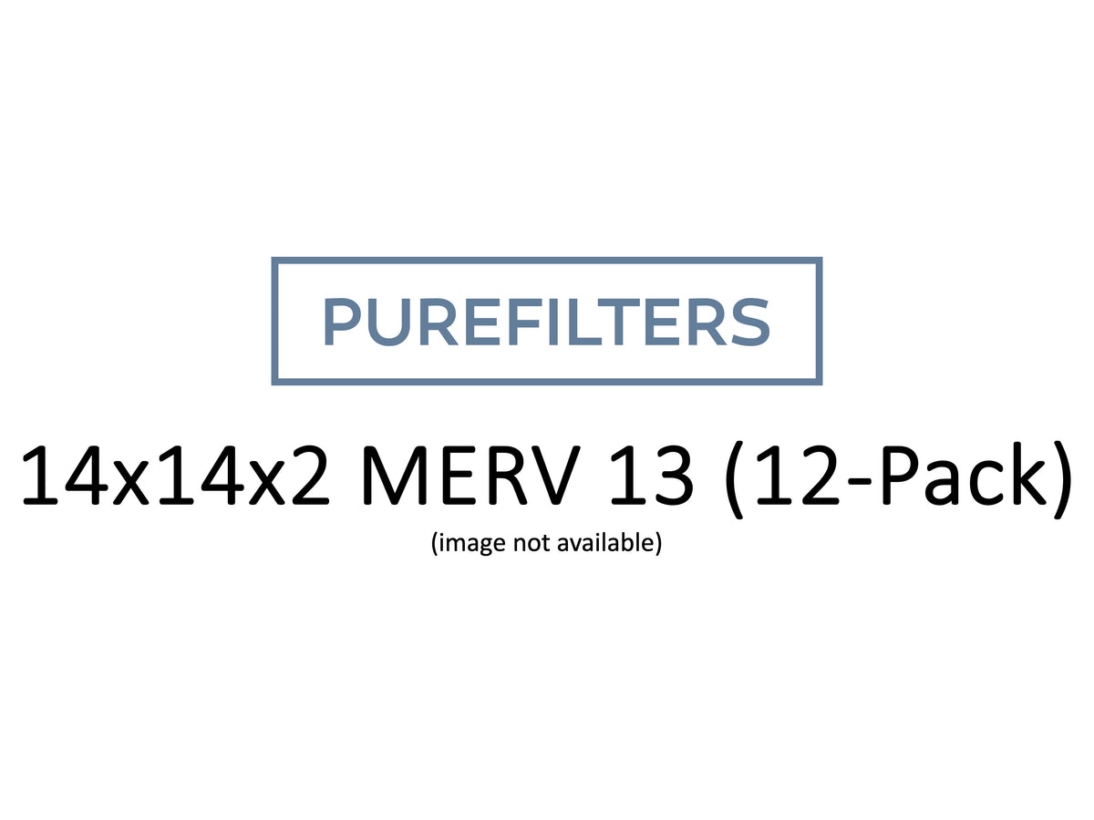 Pleated 14x14x2 Furnace Filters - (12-Pack) - Custom Size MERV 8, MERV ...