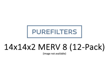 Pleated 14x14x2 Furnace Filters - (12-Pack) - Custom Size MERV 8, MERV 11 and MERV 13