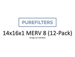 Pleated 14x16x1 Furnace Filters - (12-Pack) - Custom Size - MERV 8, MERV 11 and MERV 13