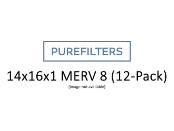 Pleated 14x16x1 Furnace Filters - (12-Pack) - Custom Size - MERV 8, MERV 11 and MERV 13