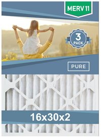 16x30x2 Furnace Filters - (3-Pack) - MERV 11