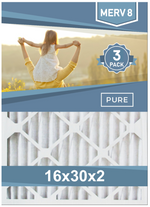 16x30x2 Furnace Filters - (3-Pack) - MERV 8