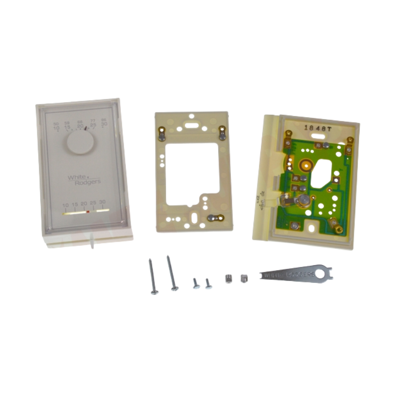 White Rodgers 1E50N-303 24V Thermostat, Heat Only, Vertical, °C/°F