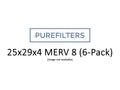 Pleated 25x29x4 Furnace Filters - (6-Pack) - Custom Size MERV 8, MERV 11 and MERV 13