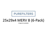 Pleated 25x29x4 Furnace Filters - (6-Pack) - Custom Size MERV 8, MERV 11 and MERV 13