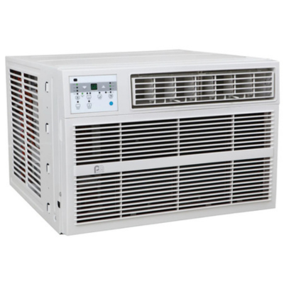 Perfect Aire 12000 BTU Window Air Conditioner with Electric Heater, 230V, 550sqft, R410A
