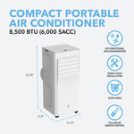 Perfect Aire 8,500 BTU Compact Portable Air Conditioner, 115V, 190sqft, R32 - PureFilters.ca