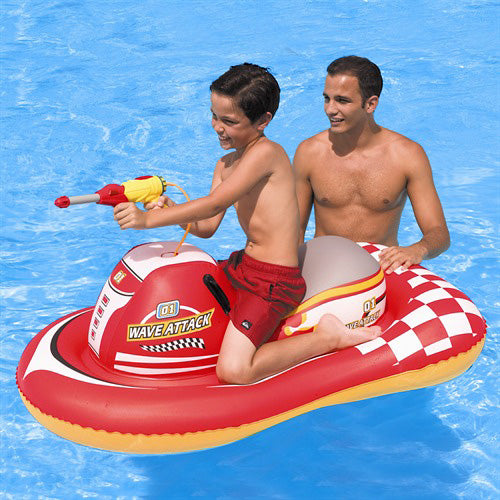 Wave Attack 55-inch Inflatable Ride-On Pool Toy | PureFilters