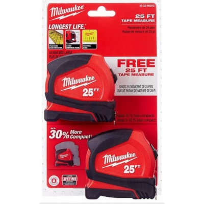 Milwaukee tape hot sale measure 25 ft