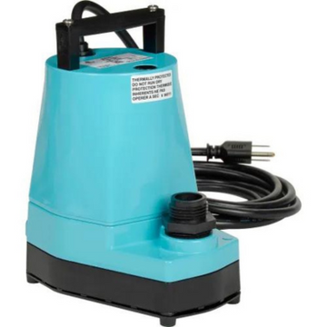 Little Giant 5-MSP 505000 Water Wizard Submersible Utility Pump, 1/6HP 1200GPH 115V W/10' Cord