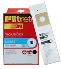Eureka Vacuum Bag Type U,  3M Filtrete (Pack of 3)