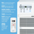 Perfect Aire 10,000 BTU Thru-the-Wall Air Conditioner, 115V, 450 sq.ft, R32 - PureFilters.ca
