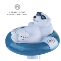 Bear-on-Life-Saver Figurine Pool Thermometer
