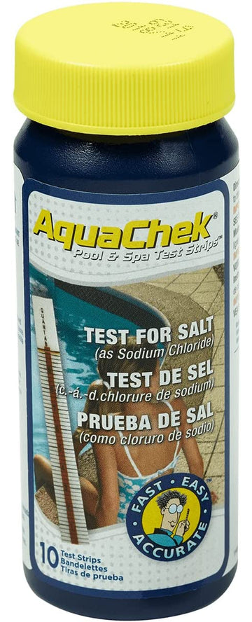 Aquachek White Salt Titrators 10-Count Sodium Chloride Test Strips