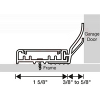 Climaloc Garage Door Triple Seal Vinyl Door Jamb, 10'