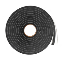 Climaloc Sponge Rubber Tape, Black, 1/4" x 3/8" x 10'