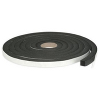 Climaloc Sponge Rubber Tape, Black, 1/4" x 3/4" x 10'