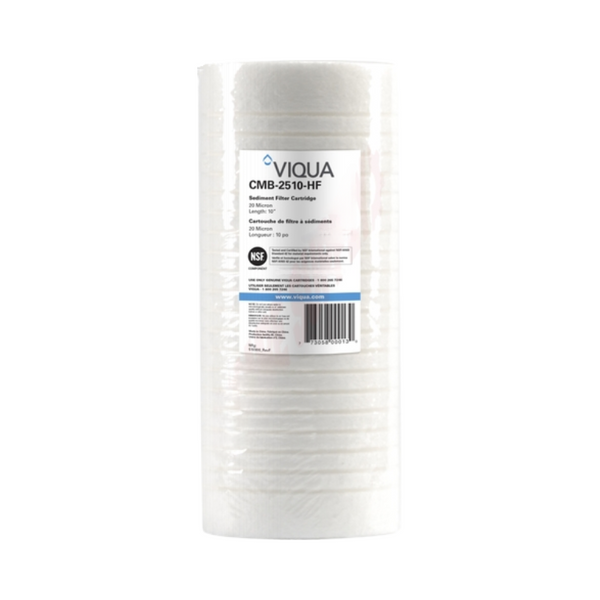 Viqua CMB-2510-HF High Flow Home Water Filter Cartridge, 10", 25 Micron - PureFilters.ca