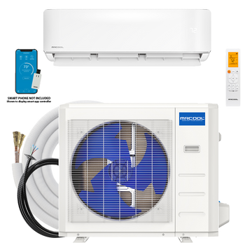 MRCOOL DIY 5th Generation, 9k BTU Heat Pump Mini Split 454B Refrigerant - Complete System (DIY-09-HP-WM-115D25-O)