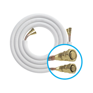 MRCOOL DIY 5th Generation, 50ft 1/4 x 1/2 Lineset for DIY 9K, 12K & 18K Indoor w/ DIY Pro Cable - R454B (DIY50-1412C-O)