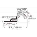 DraftSeal DS422C17R WS Foam-Tight Door Jamb Clear - PureFilters.ca