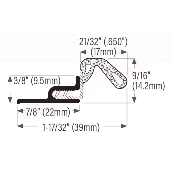 DraftSeal DS422C17R WS Foam-Tight Door Jamb Clear - PureFilters.ca