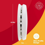 First Alert 10-Year Battery Slim Photoelectric Smoke Alarm