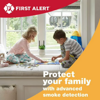 First Alert 10-Year Battery Slim Photoelectric Smoke Alarm