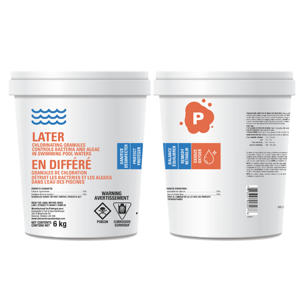 Wave Later Calcium Hypochlorite for Swimming Pools (6 Kg) - PureFilters.ca
