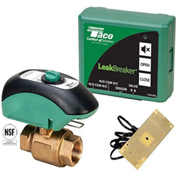 Taco LB-075-H-1LF LeakBreaker Water Heater Leak Detector Shut Off Valve