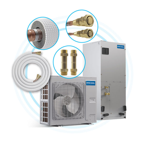 MRCOOL No-Vac 25ft 3/8 3/4 Precharged Lineset for Universal Series (NV25-3834) - PureFilters.ca