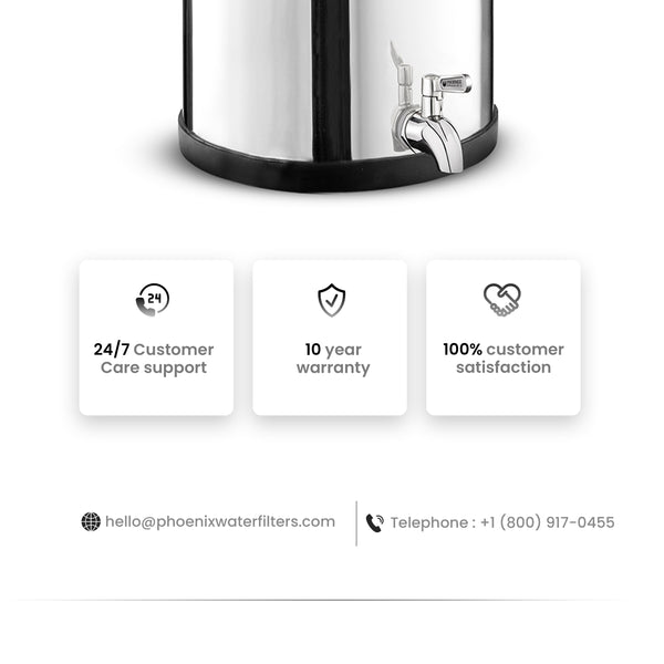 Phoenix 6L Gravity Water Filter System (P12C2D0) - PureFilters.ca