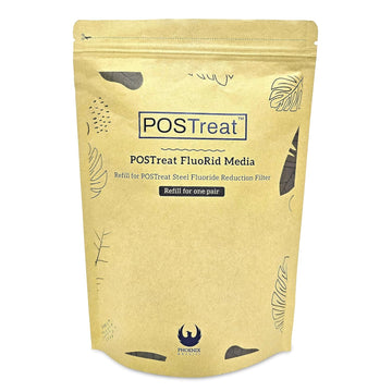 POSTreat FluoRid Media Refill for Phoenix Water Filters (Pack of 2)