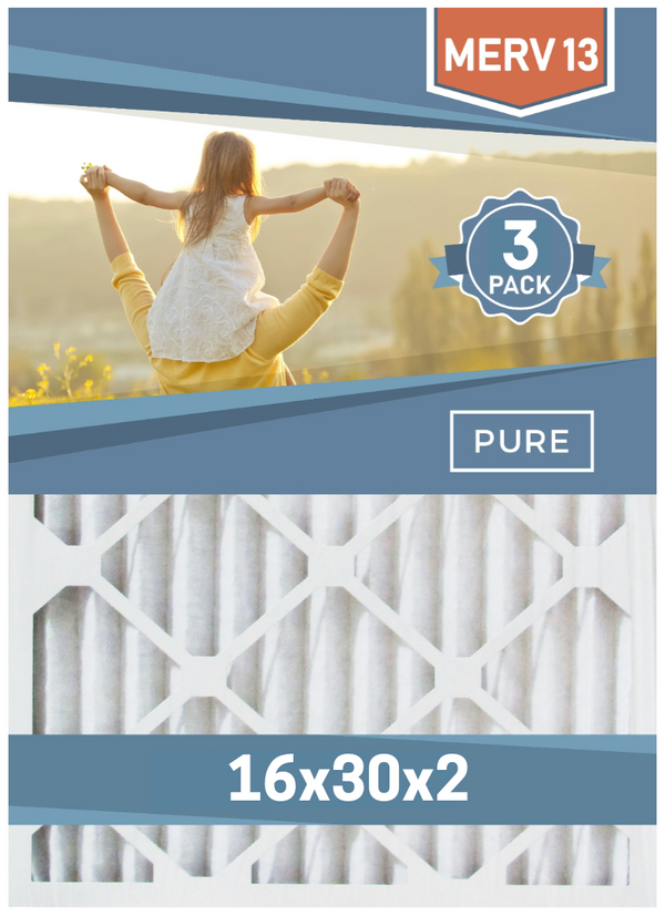 Pleated 16x30x2 Furnace Filters MERV 13