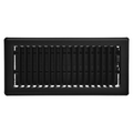 Imperial Louvered Floor Register/Vent Cover, 4" x 10", Matte Black