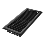Imperial Louvered Floor Register/Vent Cover, 4" x 10", Matte Black - PureFilters.ca