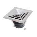 Continental Fan RTS678 Retro Ventilation Grille, Square, 6" - 8"