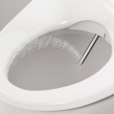 Brondell Swash 1400 Luxury Bidet Toilet Seat with Remote Control Elongated, White