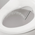 Brondell Swash 1400 Luxury Bidet Toilet Seat with Remote Control Round, White