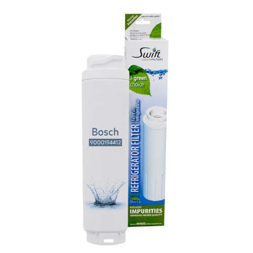 3 Filtri Acqua Originali Bosch 9000194412 Per Frigorifero - Ultra Chiarezza, Made In USA