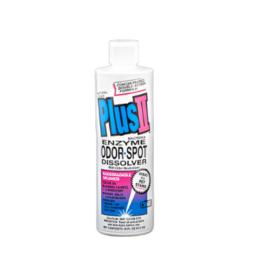 Plus II Bacteria Enzyme Stain and Odor Remover 16 oz