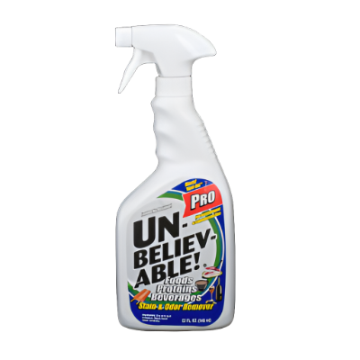 UNBELIEVABLE Food Proteins Beverages Pro Stain and Odor Remover 32 oz Multi Purpose Spray