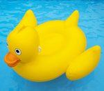 Giant Lucky Ducky Ride-On Pool Float