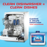 Finish 250 mL Original Dual Action Dishwasher Cleaner